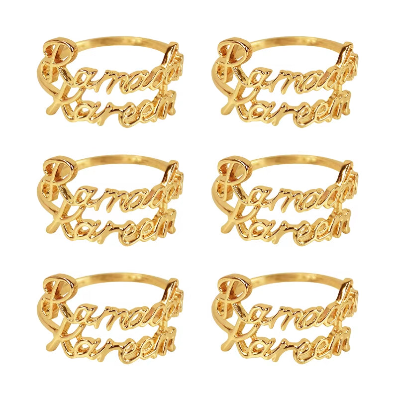 6Pcs Ramadan Kareem Napkin Rings